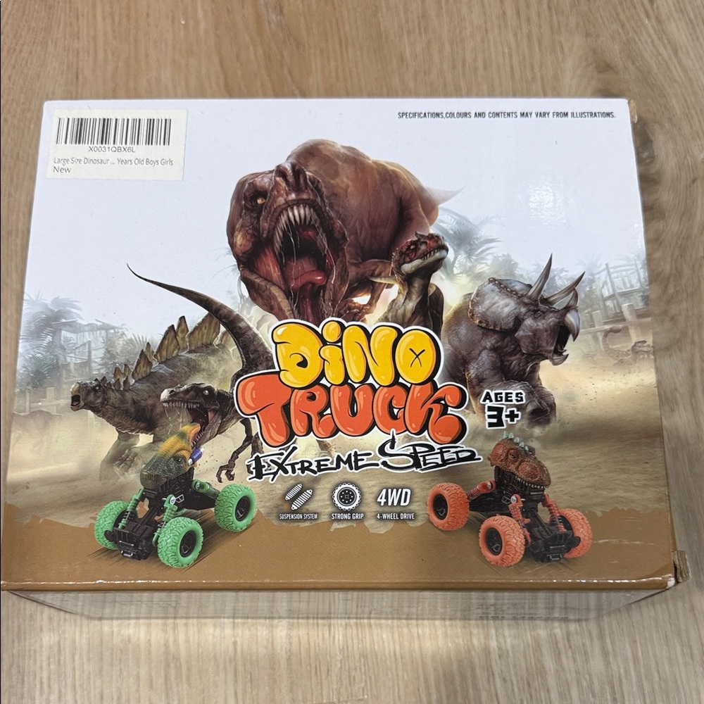 Dino Truck Extreme Speed Toy Set - Green and Orange